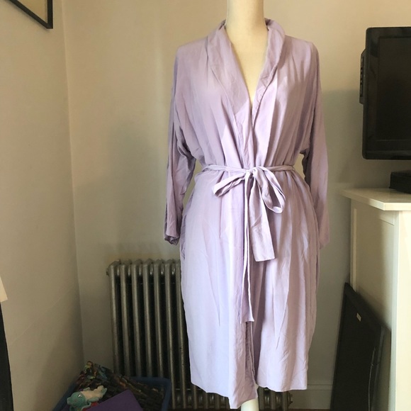 LINA RENNELL BEKLINA Lavender wrap robe One size - Picture 1 of 5